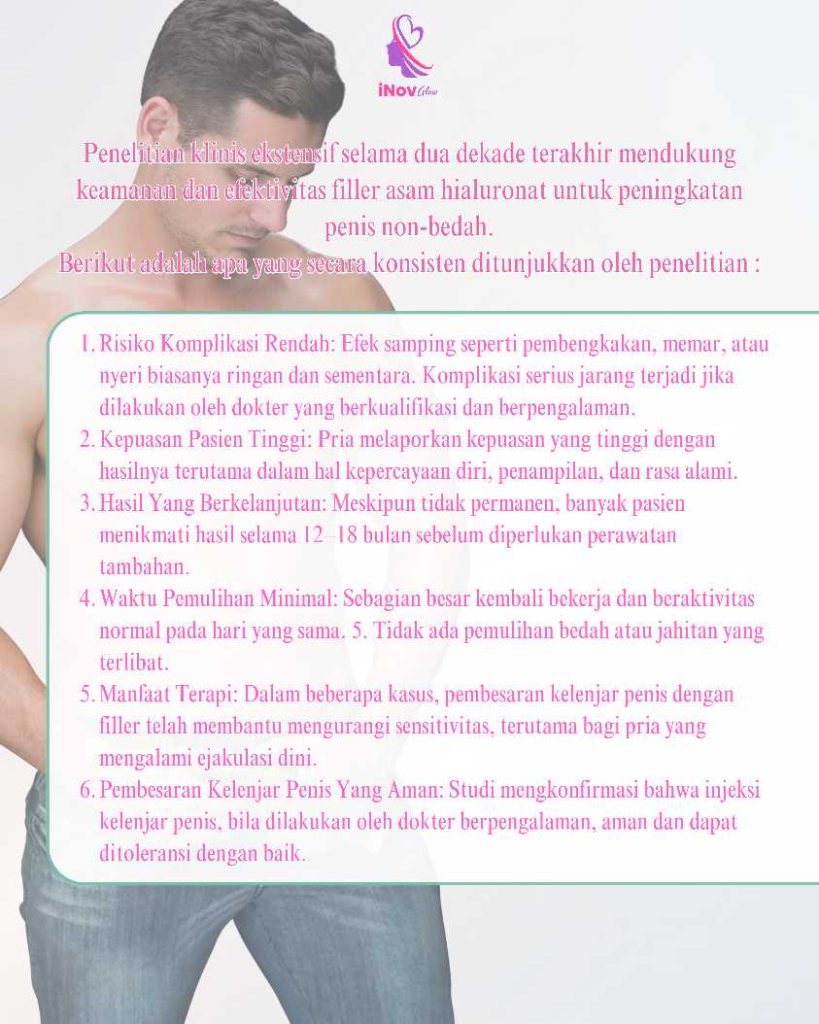 Prosedur 30 menit untuk hasil yang tahan lama. ⏳ Simak detail Filler Penis bersama dr. Heri Noviana sekarang!
