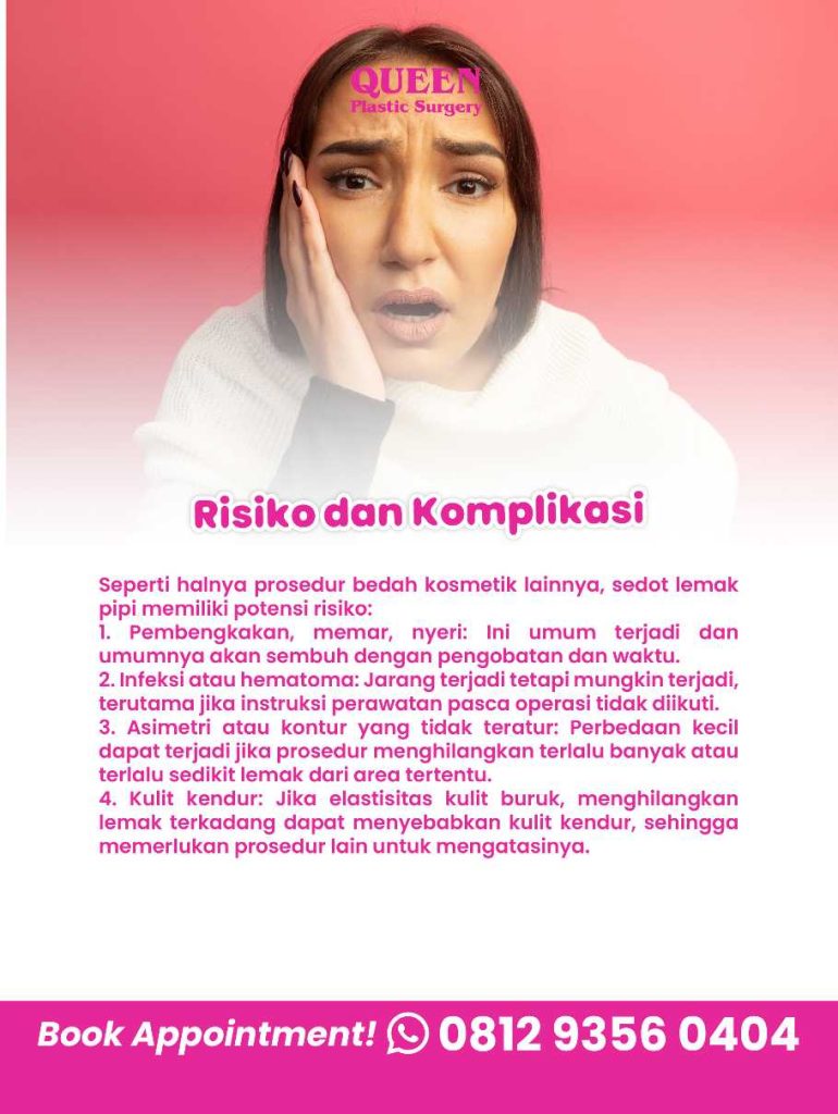 Jangan asal pilih prosedur! ๐ Pastikan sedot lemak pipi Anda ditangani oleh dr. Heri Noviana untuk hasil maksimal dan presisi.