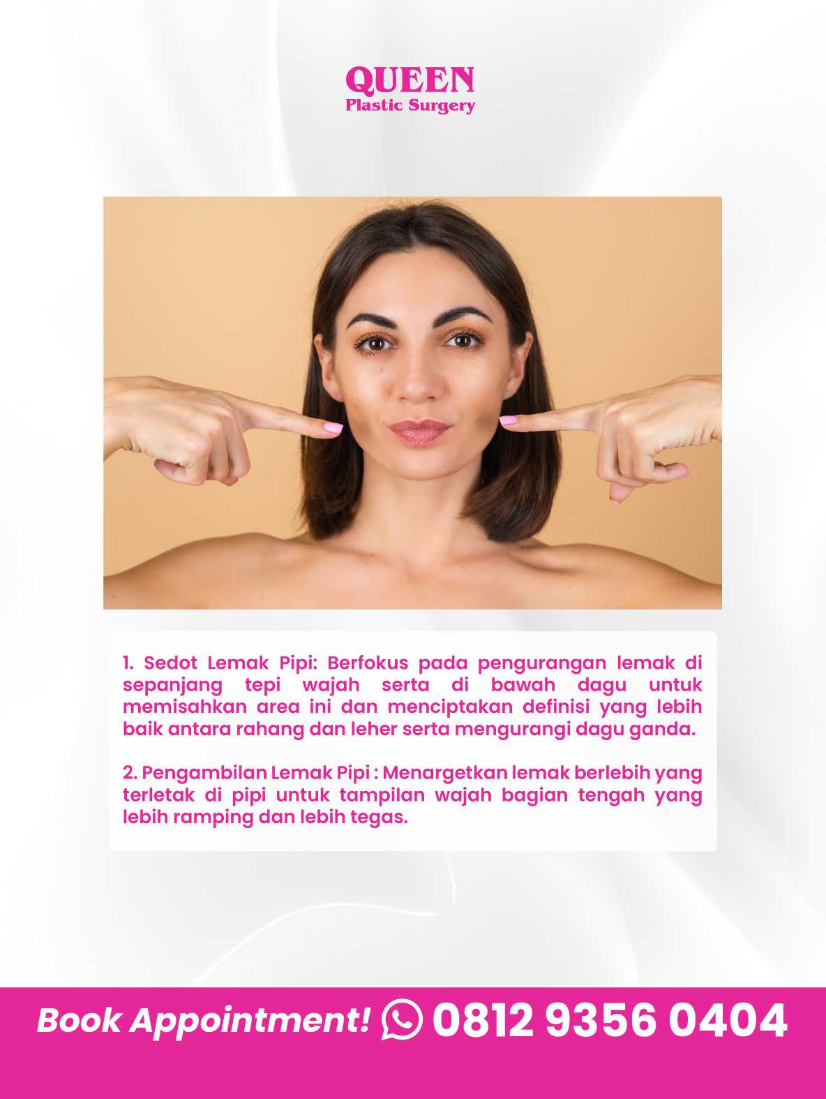 Wujudkan pipi tirus impian dengan prosedur yang tepat! 💎 Simak perbandingan Sedot Lemak Pipi vs Buccal Fat bersama dr. Heri Noviana, SpBP-RE.M.Ked.Klin.