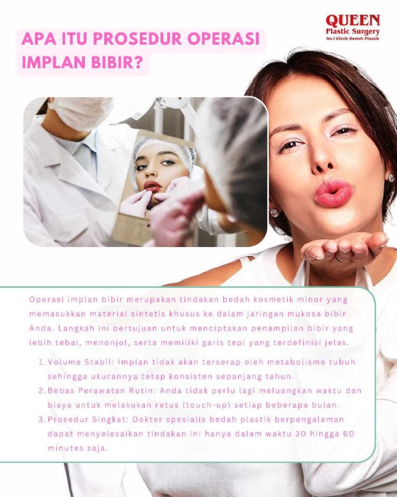 Implan Bibir Alami: Solusi presisi untuk Anda yang memiliki bibir tipis atau asimetris. 📐 Simak panduan lengkapnya dari Dr. Heri Noviana!