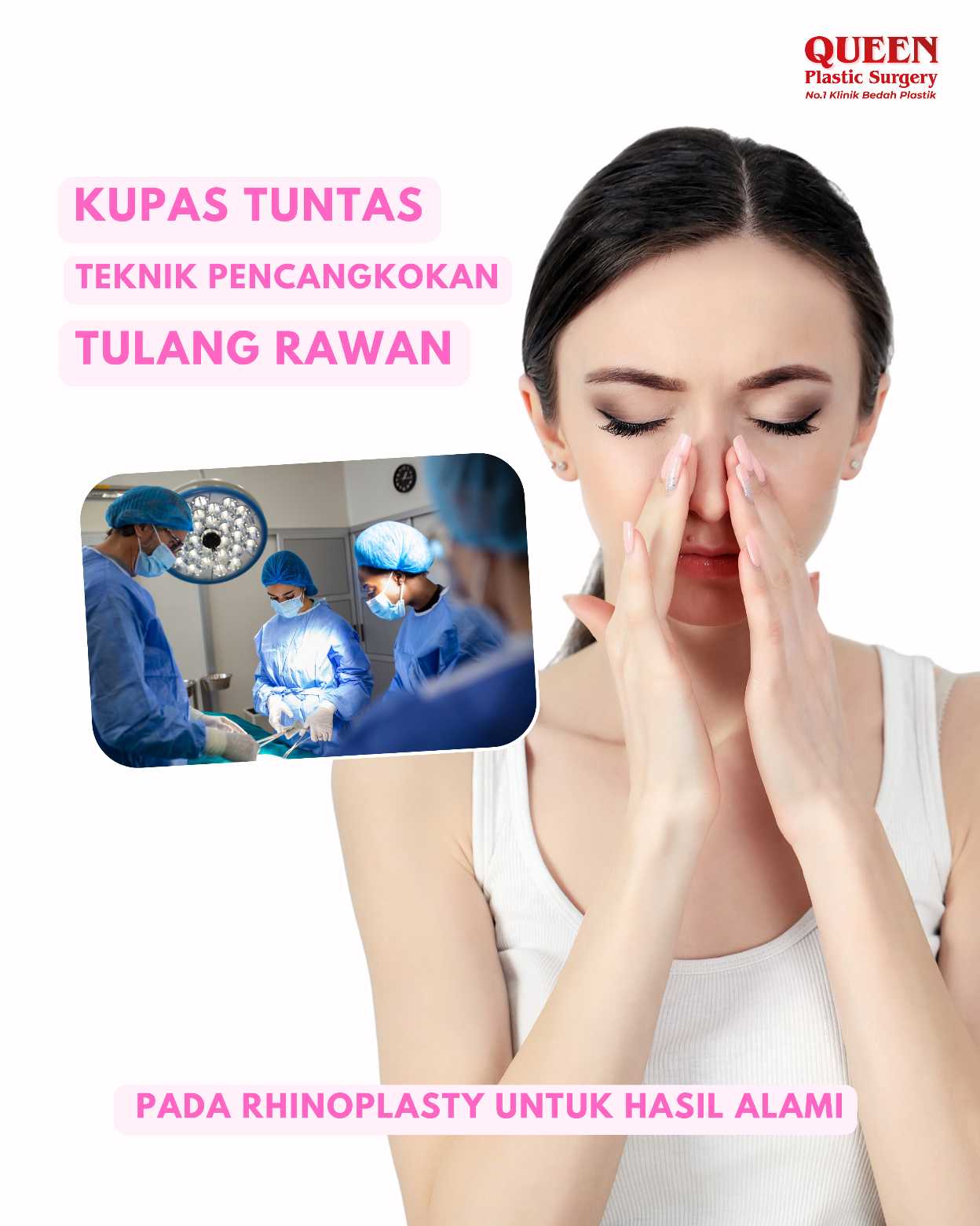 Kupas tuntas teknik pencangkokan tulang rawan pada Rhinoplasty untuk hasil alami! 👃 Hubungi Dr. Heri Noviana sekarang untuk konsultasi hidung Anda.