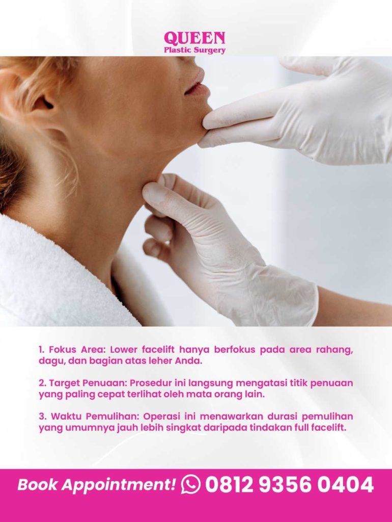 Jangan biarkan kerutan di leher dan rahang menyembunyikan pesona muda Anda! ✨ Intip perjalanan nyata Lower Facelift bersama Dr. Heri Noviana.