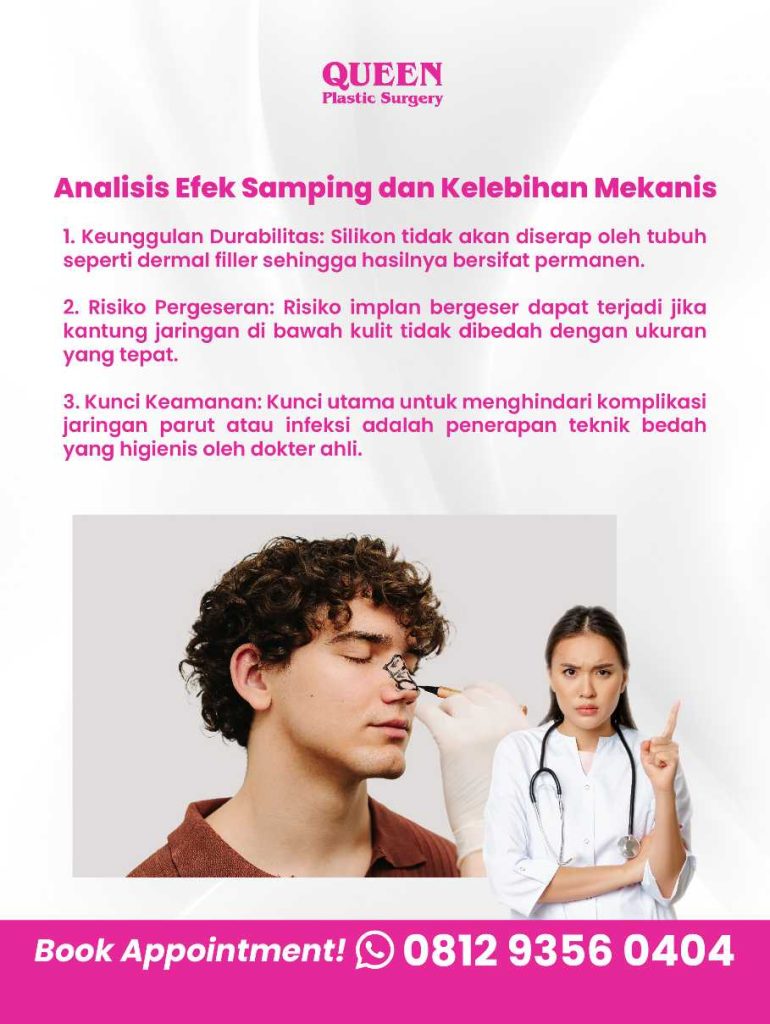 Tanpa drama hidung terlalu lancip atau kemerahan! 🙅‍♀️ Pelajari bagaimana penempatan implan silikon yang benar bersama Dr. Heri Noviana.
