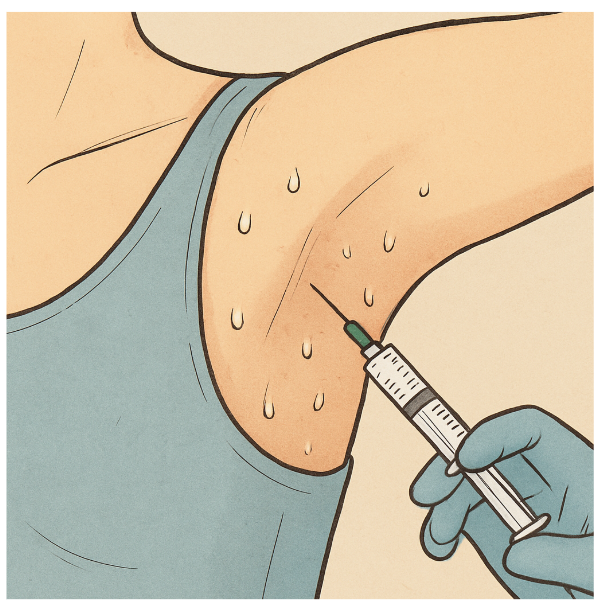 Ucapkan selamat tinggal pada rasa minder akibat ketiak selalu basah dan berbau! 👋 Pilih solusi Botox Ketiak dari Dr. Heri Noviana.