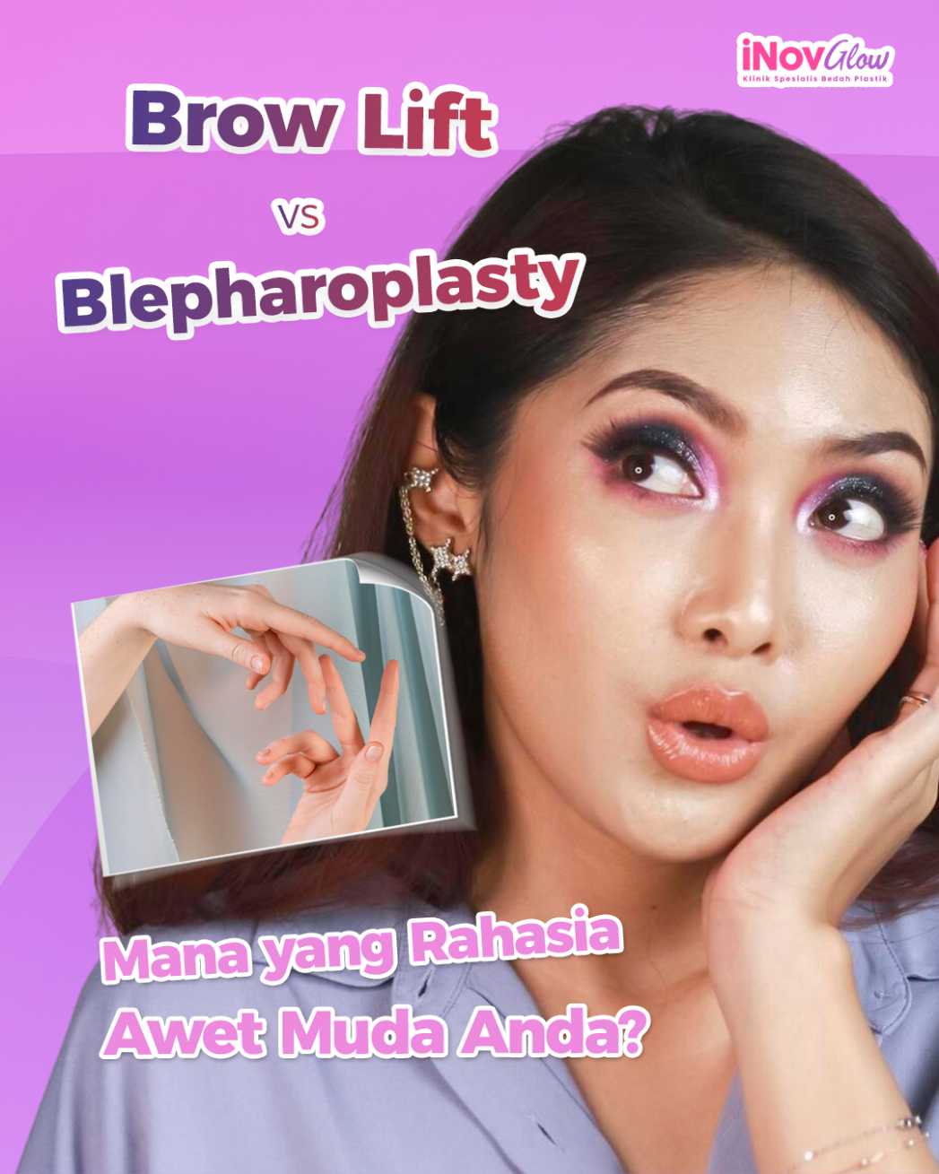 Tertarik Operasi Kelopak Mata? Pahami Alasan Dokter Gabungkan Blefaroplasti dengan Brow Lift. Klik link untuk buat janji dengan Dr. Heri Noviana!